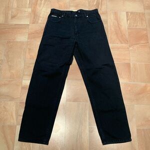 Calvin Klein Men's Black Straight Leg Denim Jean Pants